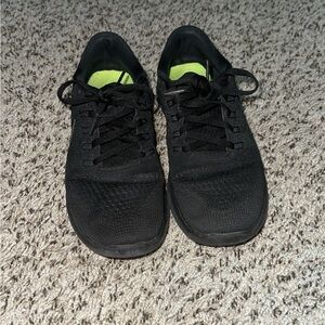 Nike Black Sneakers with Neon Green Interior